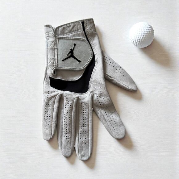 Jordan Tour Nike Regular Golf Glove Men's Reg Right M White Black - Picture 1 of 3